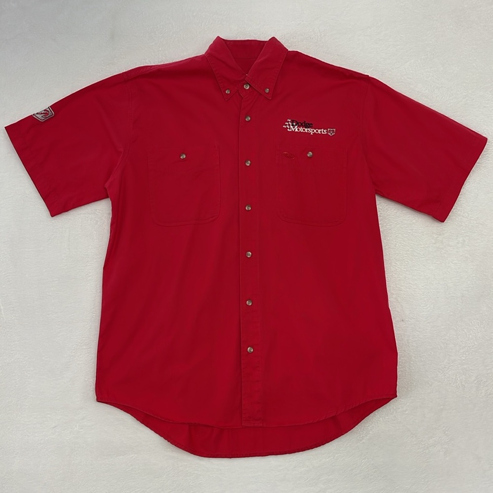 Racing Champions Dodge Motorsports‎ Button Shirt Red